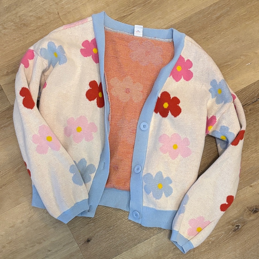 Old Navy Floral Kids Sweater - Multicolor